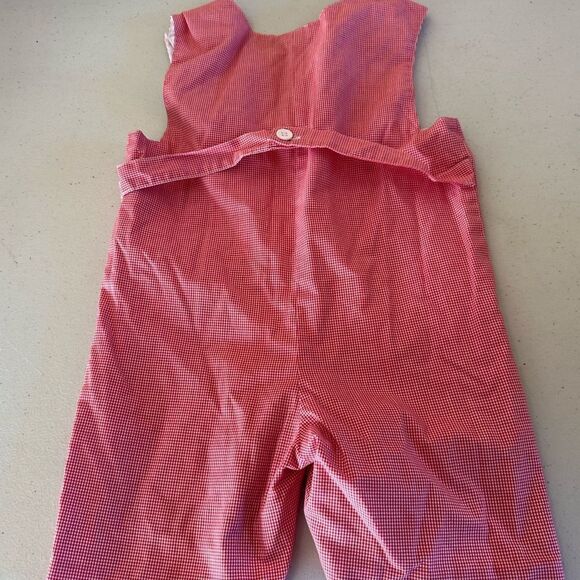 Orient Express Kids Red gingham Jon Jon - Picture 3 of 4